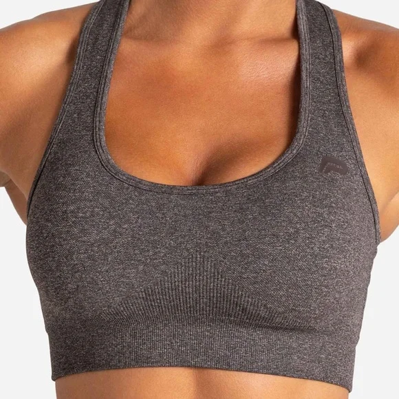 LAST CHANCE | Pursue Fitness Core Seamless Sports Bra in Brown Marl - Picture 4 of 7